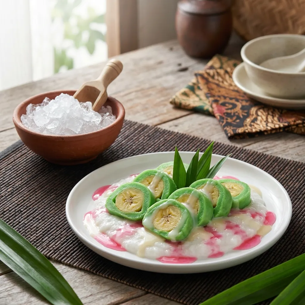 Es Pisang Ijo Khas Makassar